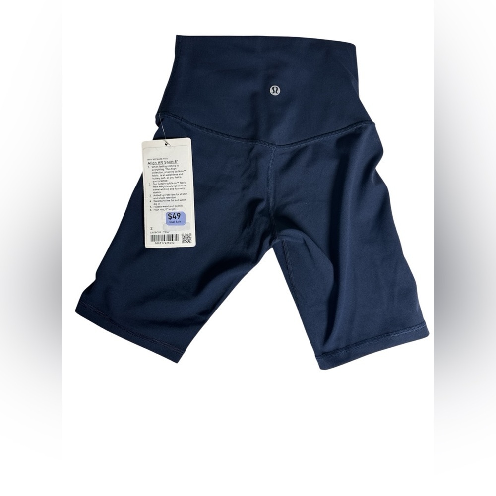 Lululemon Align High-Rise Short 8”— True Navy, Size 2 - Picture 6 of 6